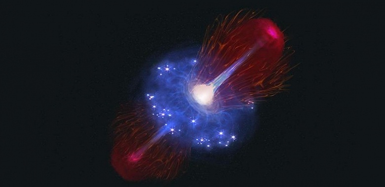 Телескоп «Джеймс Уэбб» обнаружил одну из самых массивных чёрных дыр в ранней Вселенной - 1 Телескоп «Джеймс Уэбб» обнаружил одну из самых массивных чёрных дыр в ранней Вселенной