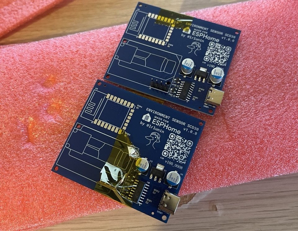 Готовый платки со всем кроме SCD30 и ESP8266