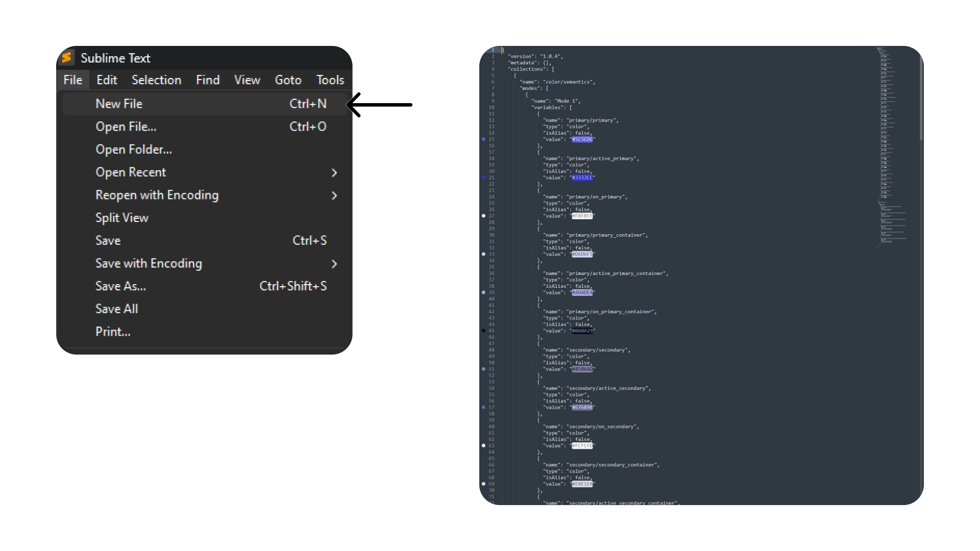 Создали и вставили текст
