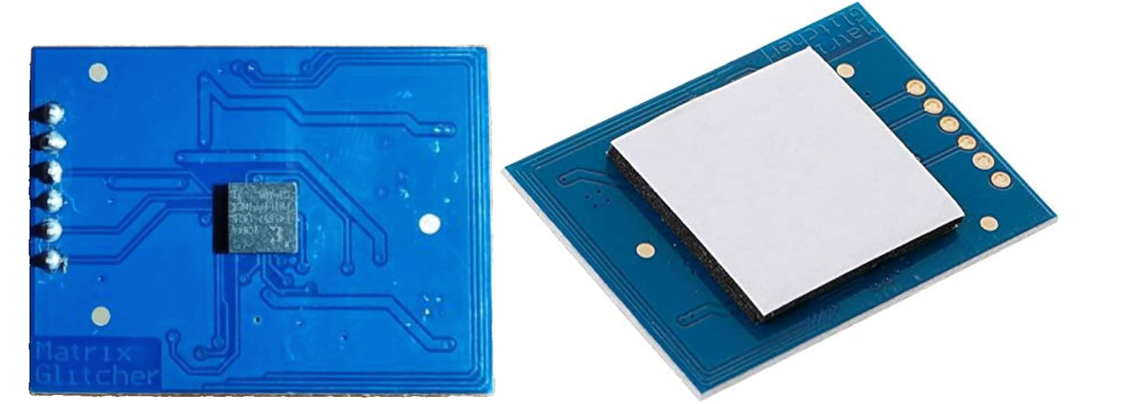 Чип стыдливо прикрывается толстым двусторонним скотчем со специальным вырезом