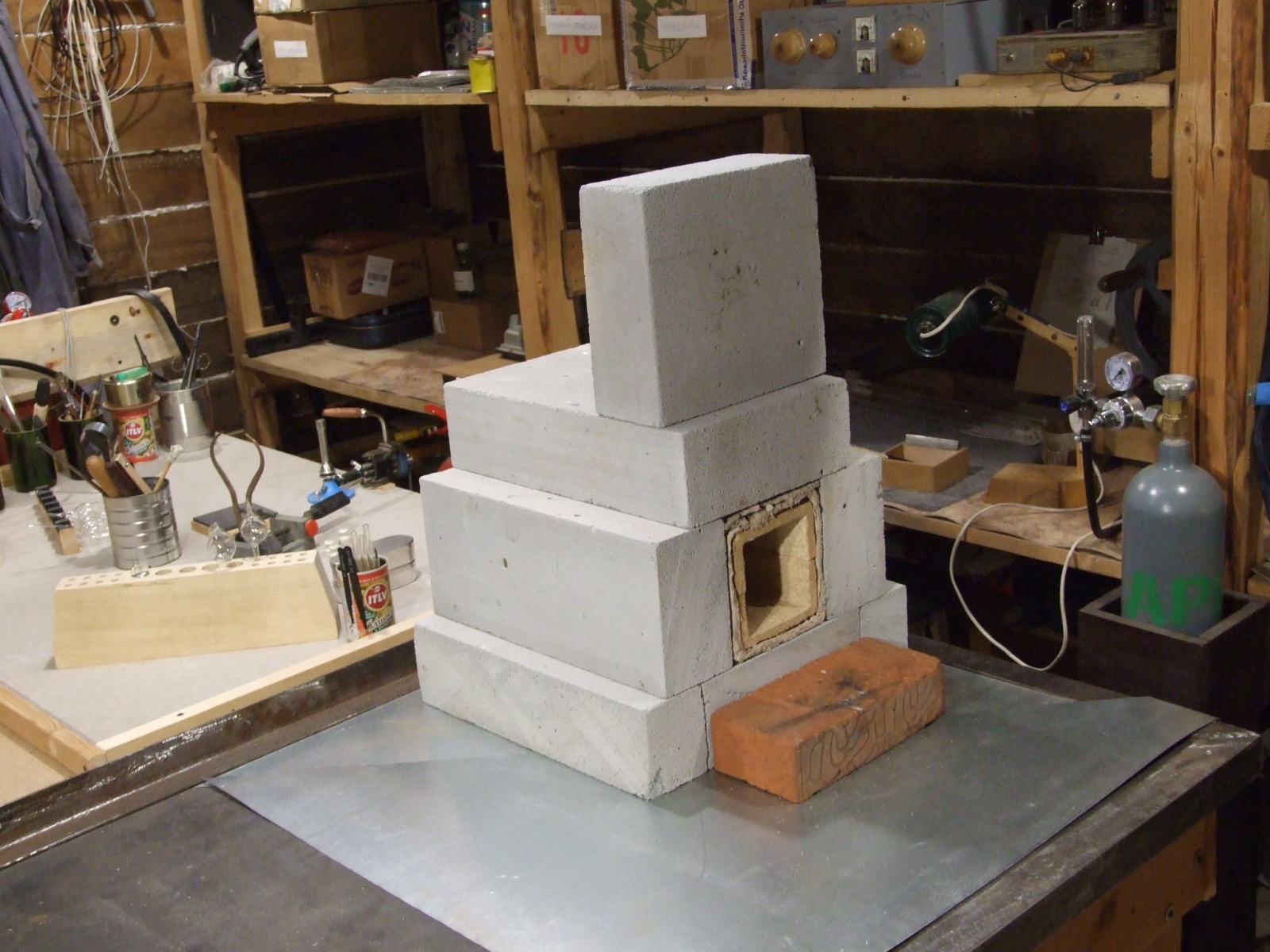 Простая муфельная эрзац-электропечь из недорогих подножных материалов - 29