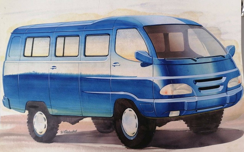 УАЗ «Буханка» могла стать российской Toyota HiAce: УАЗ впервые показал секретные эскизы новой «Буханки» (УАЗ-452) - 4 УАЗ «Буханка» могла стать российской Toyota HiAce: УАЗ впервые показал секретные эскизы новой «Буханки» (УАЗ-452)