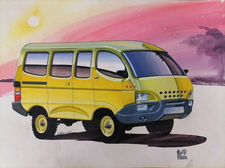 УАЗ «Буханка» могла стать российской Toyota HiAce: УАЗ впервые показал секретные эскизы новой «Буханки» (УАЗ-452) - 6 УАЗ «Буханка» могла стать российской Toyota HiAce: УАЗ впервые показал секретные эскизы новой «Буханки» (УАЗ-452)