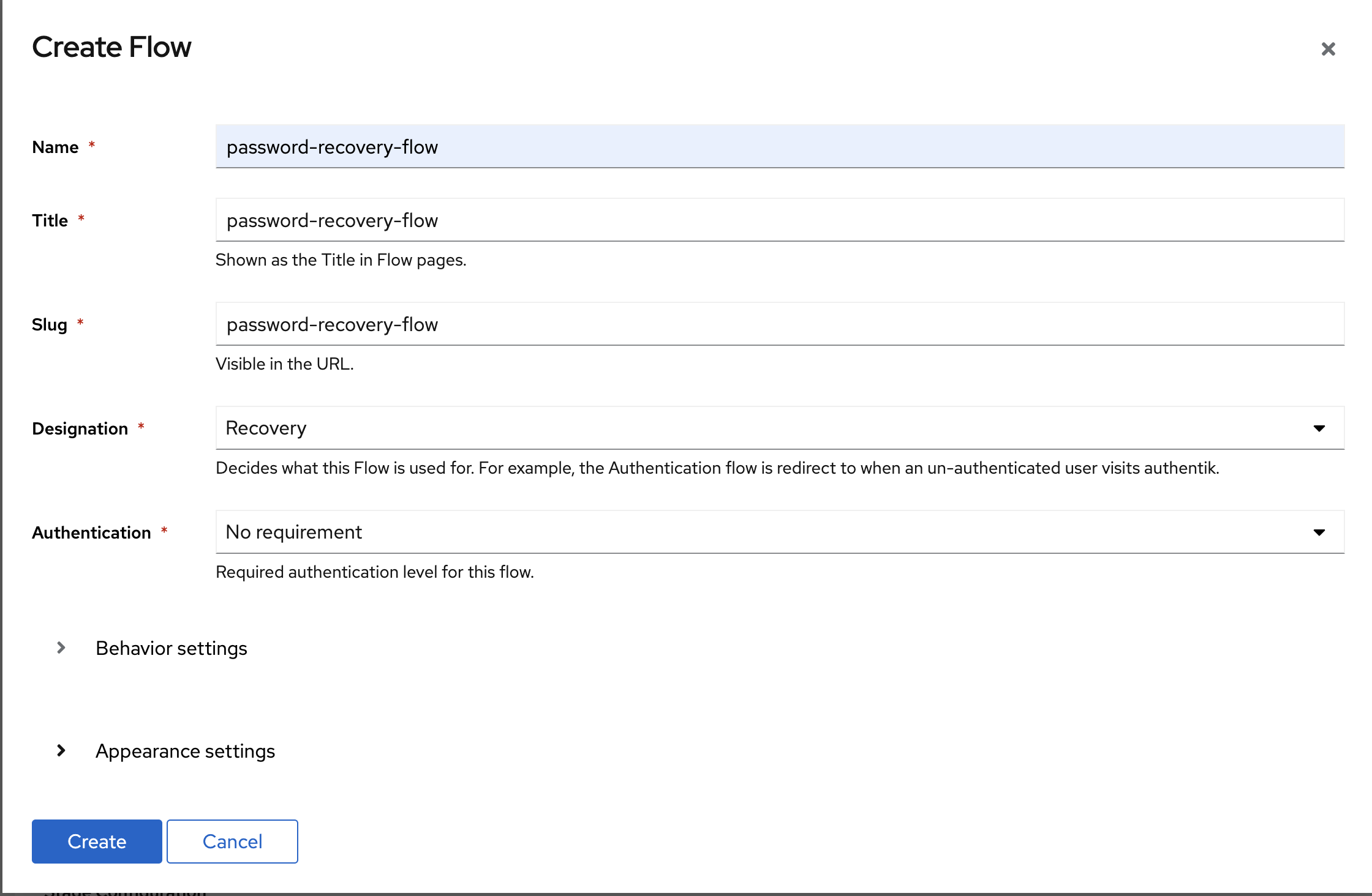 Создание flow