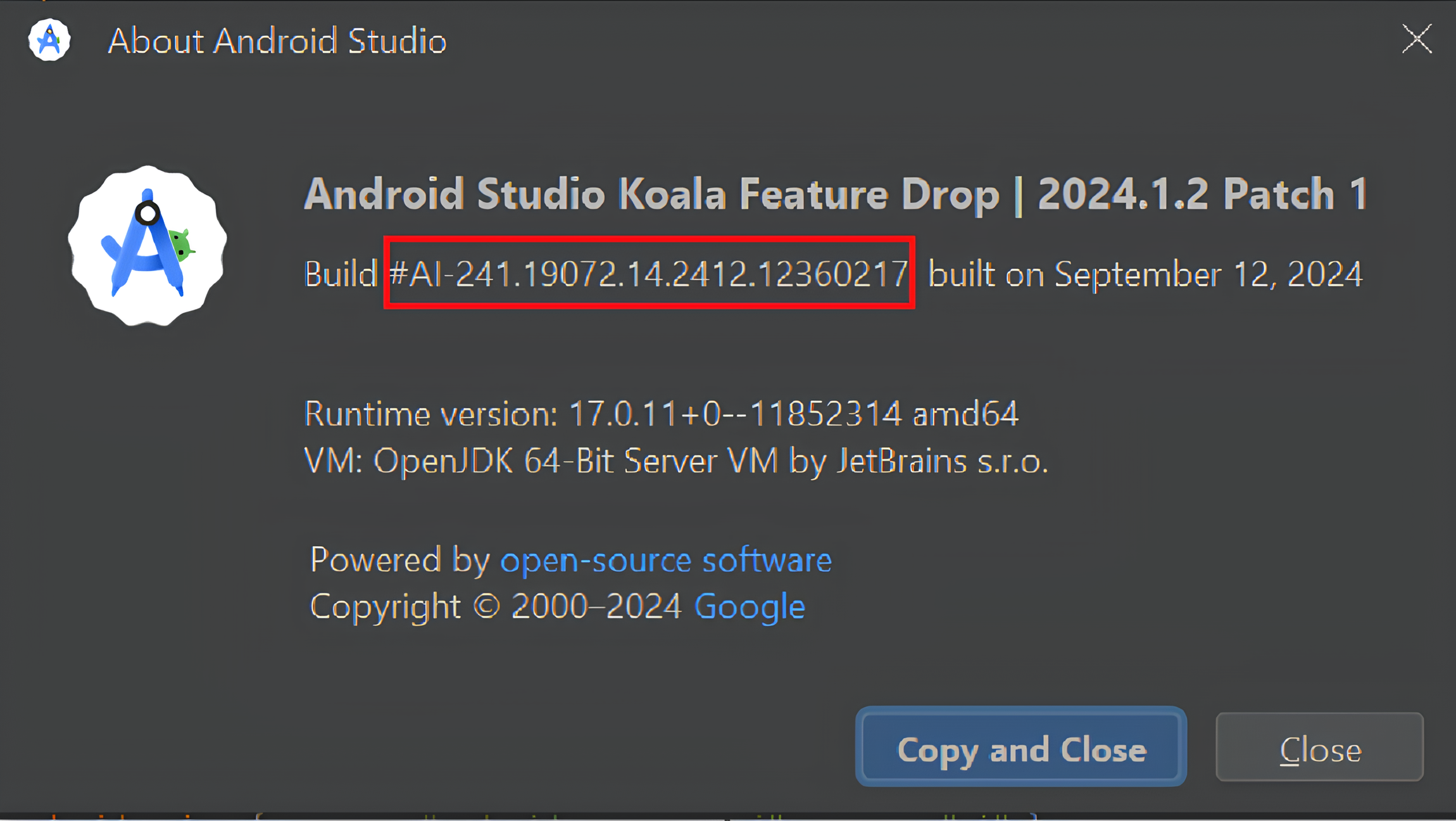 Версия Android Studio