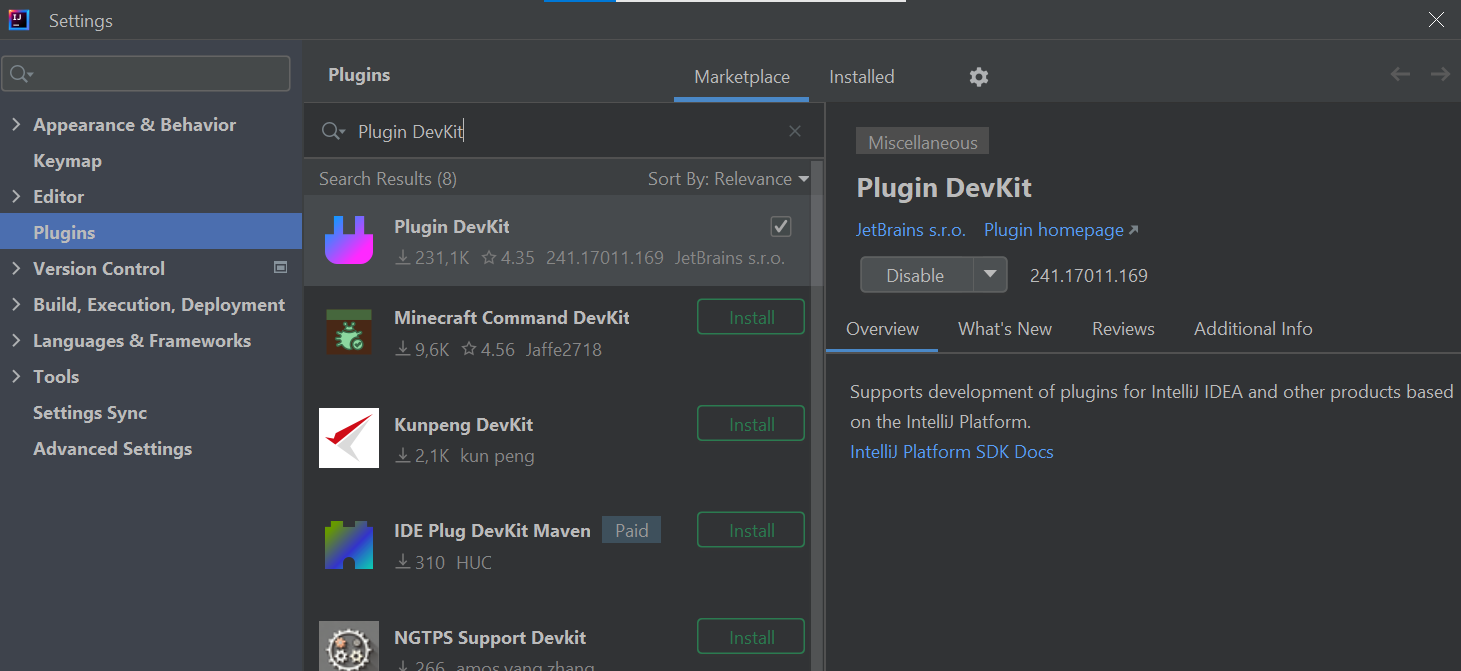 Plugin DevKit