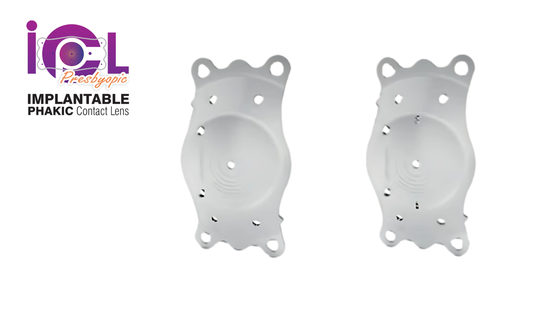 Так выглядит пресбиопическая ФИОЛ: слева неастигматическая, справа астигматическая