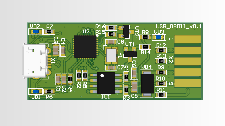 Разработка диагностического кабеля VAG-KKL для работы с программой CASCADE - 7