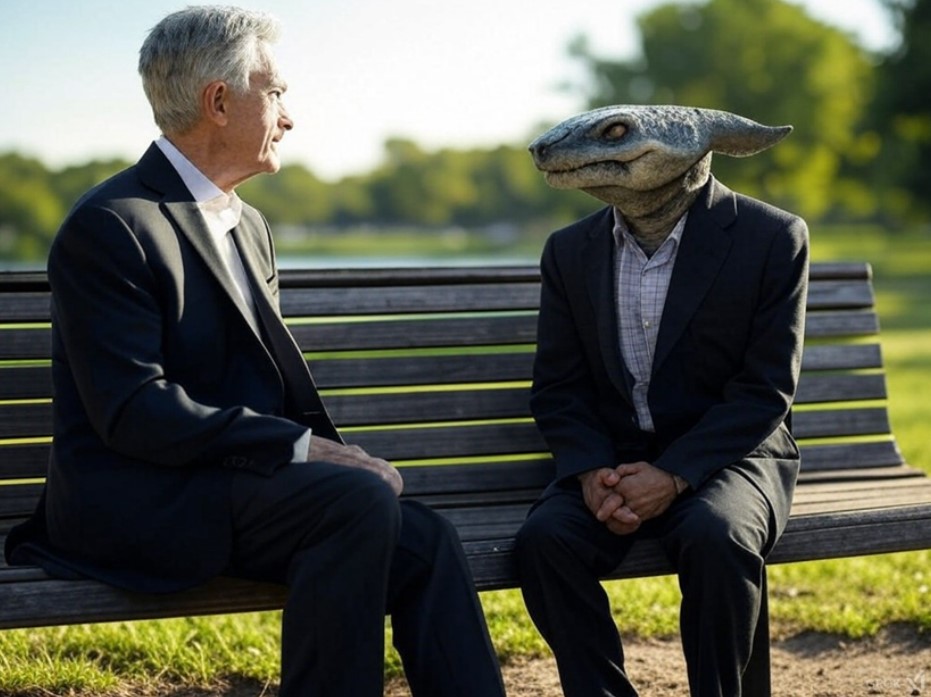 Мы тут попросили Грок нарисовать Паэулла на скамейке вместе со «Ждуном» из мема, но что-то пошло не так… Или наоборот: Грок просто слишком хорошо представляет, кто на самом деле принимает решения по мировым финансам, и пытается нас предупредить? 🤔