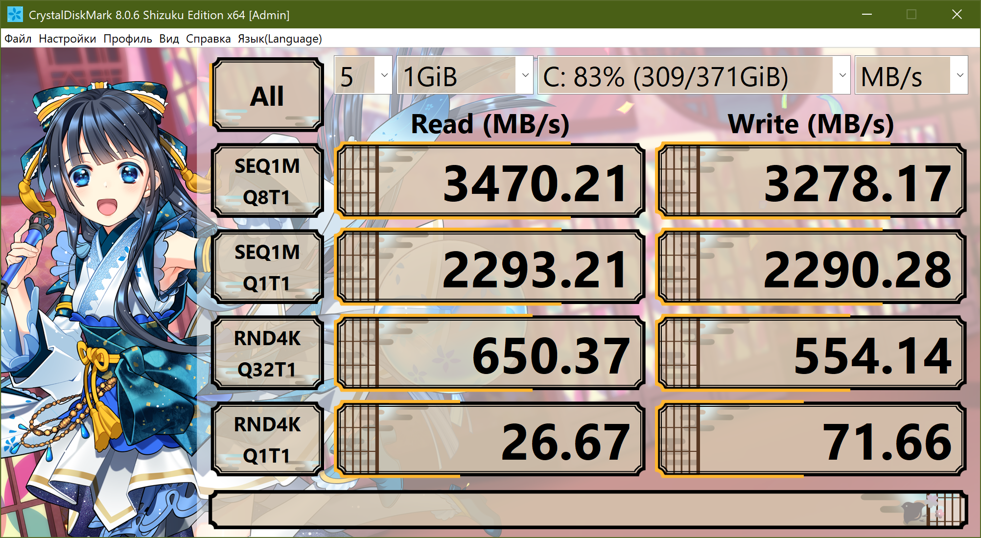 HP SSD FX900 Pro PCIe 3.0 под нагрузкой в 5 виртуалок. Для честности эксперимента использовал такие-же параметры как и для HDD. Хотя для теста  NVME накопителей предусмотрен другой режим. 