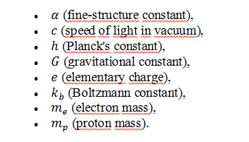 Оптимизация фундаментальных физических постоянных - 1