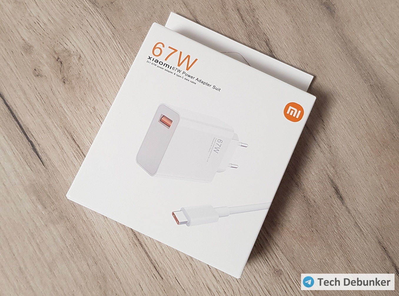 Коробка от поддельной Xiaomi 67W