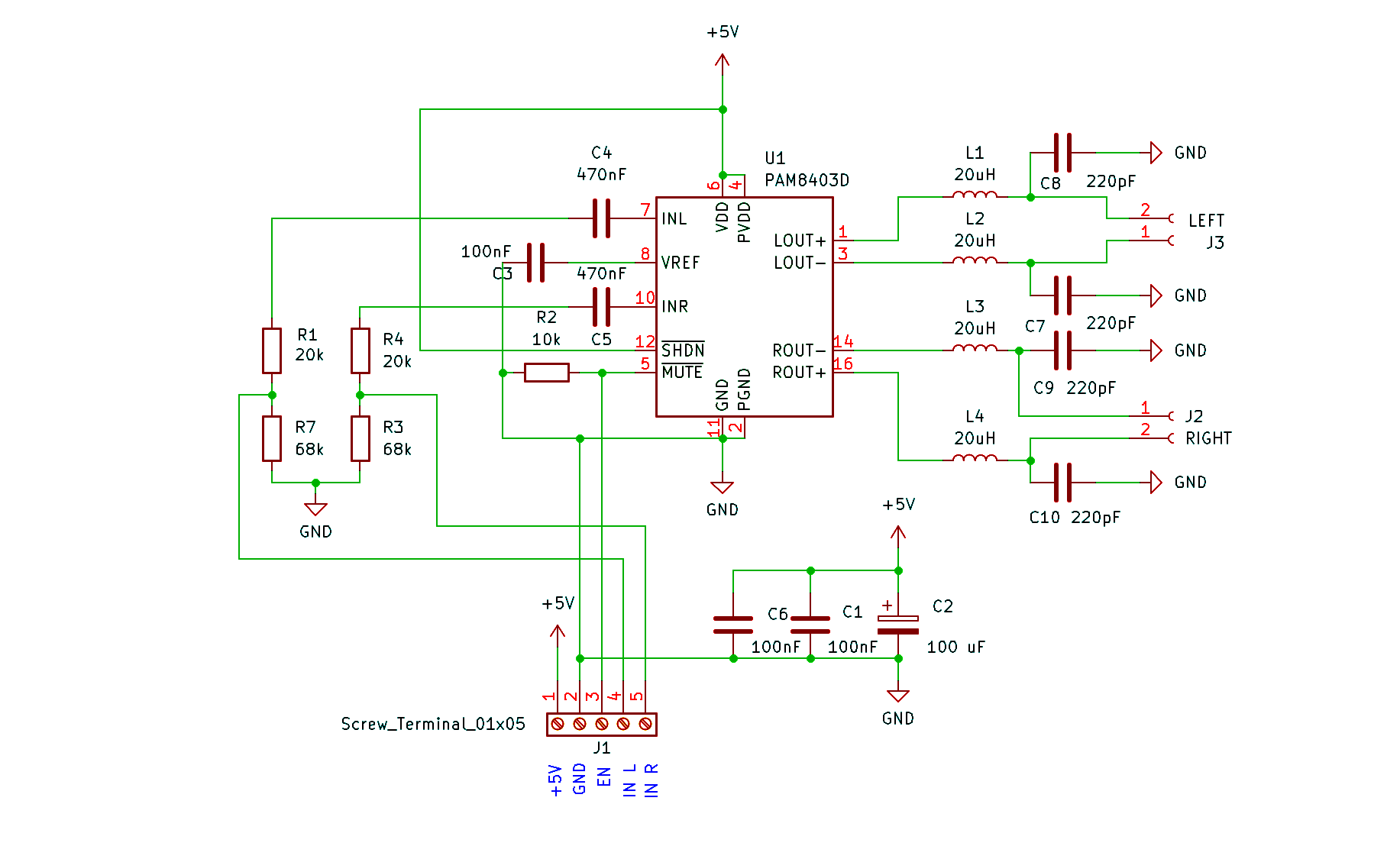 Схема усилителя мощности 