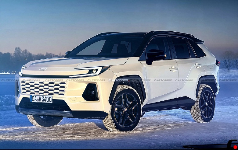 Совершенно новый Toyota RAV4 показали на очень качественных изображениях
