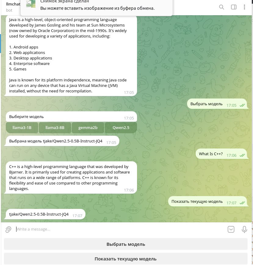 Телеграм-бот с ИИ Jlama: добавляем новые фичи - 5