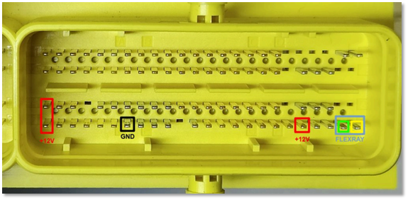 Подключение к ЭБУ SRS