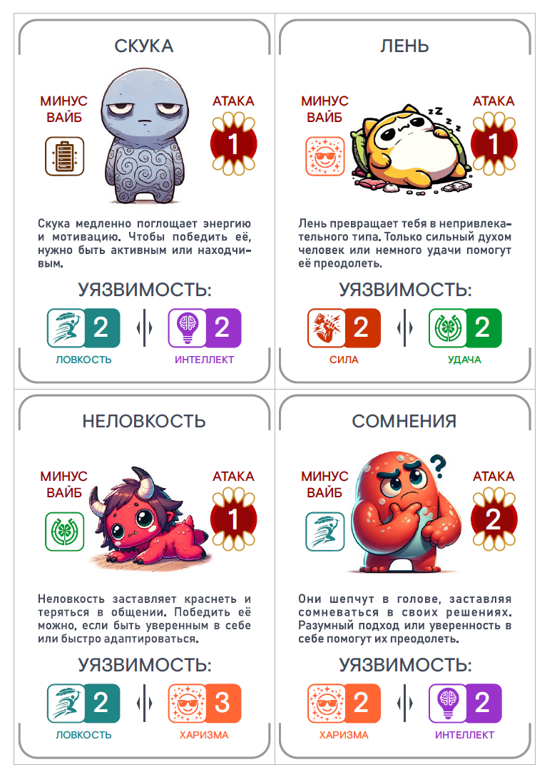 Как я придумал геймификацию прокачки для мальчиков-геймеров в реальной жизни. Книга и настольная карточная игра - 17