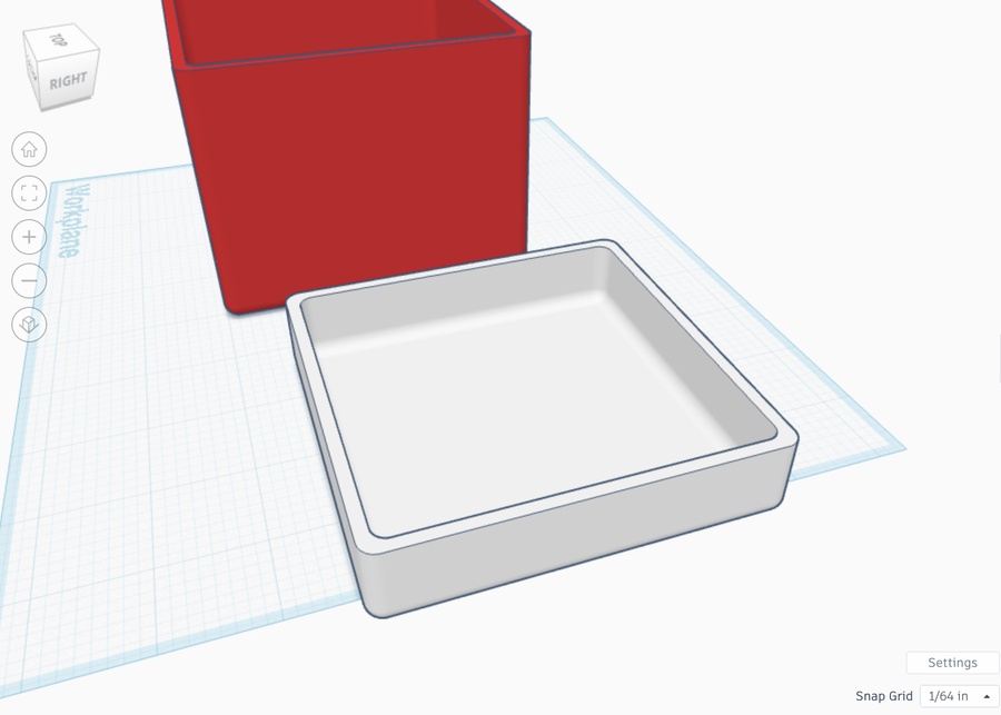Designing the Lid in Tinkercad