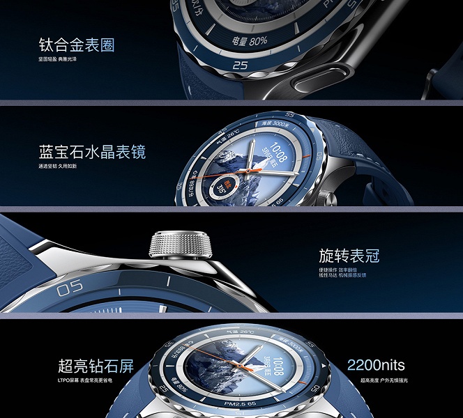 Регистрация ЭКГ, SpO2 и ЧСС, GPS и eSIM, определение гипертонии, 100 режимов тренировок, 1,5-дюймовый экран, 2 недели автономности. Представлены умные часы Oppo Watch X2