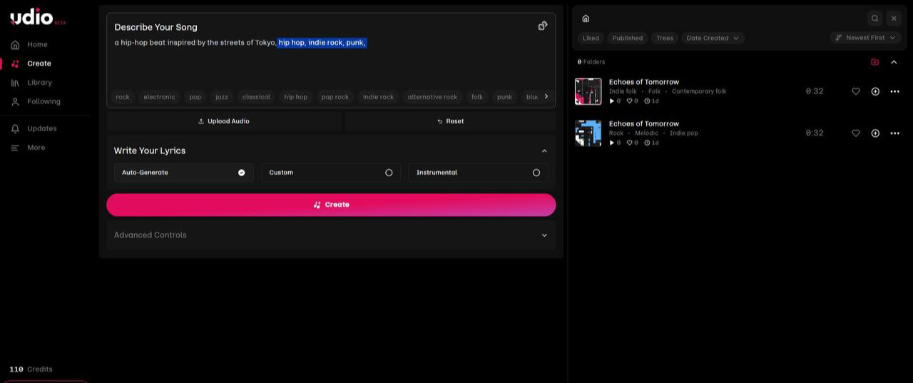 Создай хит за 5 минут: как бесплатно сгенерировать песню с нейросетью Udio - 10 Создай хит за 5 минут: как бесплатно сгенерировать песню с нейросетью Udio - 10