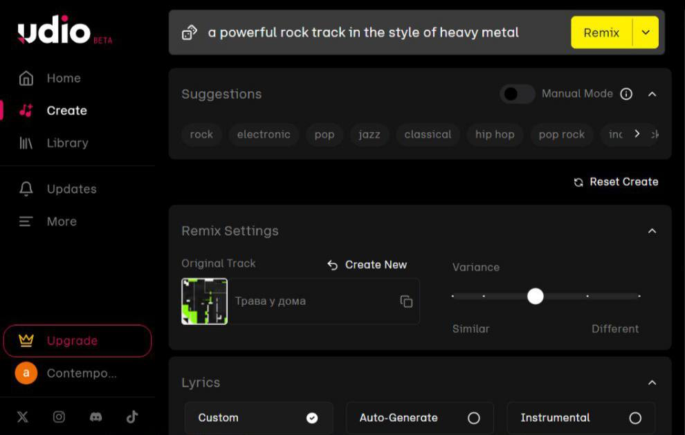 Создай хит за 5 минут: как бесплатно сгенерировать песню с нейросетью Udio - 27 Создай хит за 5 минут: как бесплатно сгенерировать песню с нейросетью Udio - 27