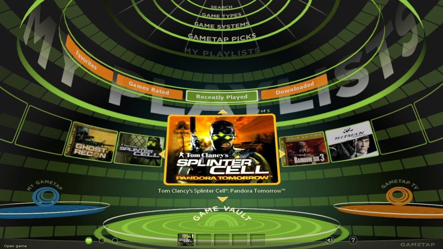 Gametap выглядел достаточно по консольному :)