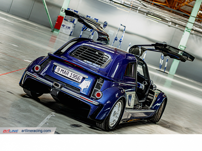 Дизайн в духе &laquo;Москвича-400&raquo;, 6-ступенчатая коробка передач и 1,6-литровый отечественный мотор. В России собрали первый дорожный экземпляр спорткара МАРТТ