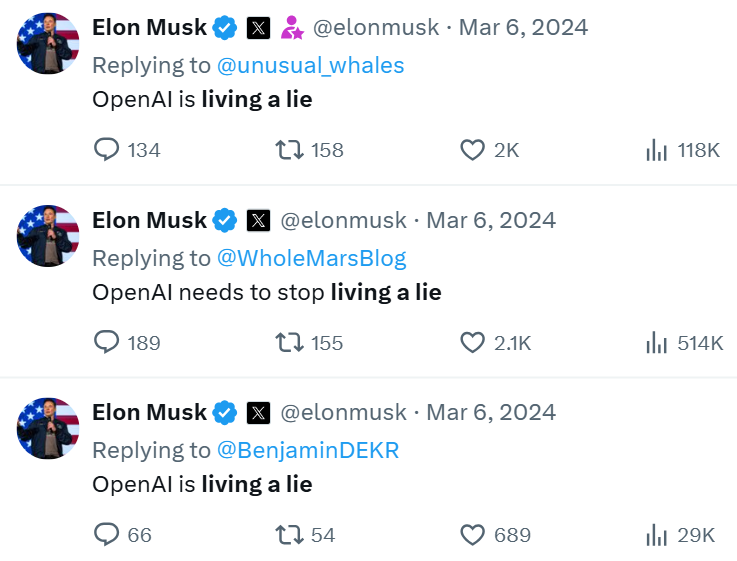 В соцсети Х Маск, скажем так, тоже не сильно стеснялся в выражениях