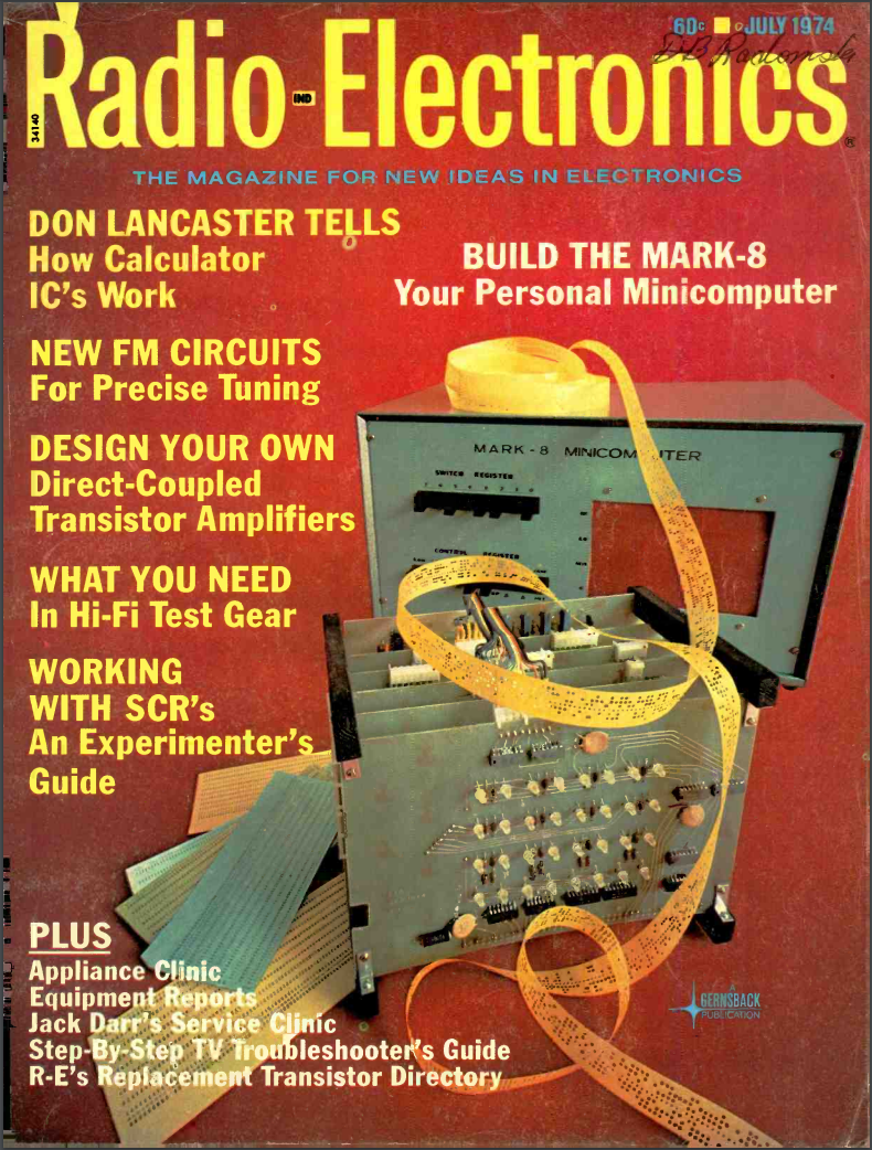  Обложка «Radio-Electronics» с Марк-8 1974 года 