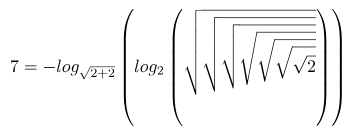 Составляем из четырёх двоек любое целое число - 13 Составляем из четырёх двоек любое целое число - 13