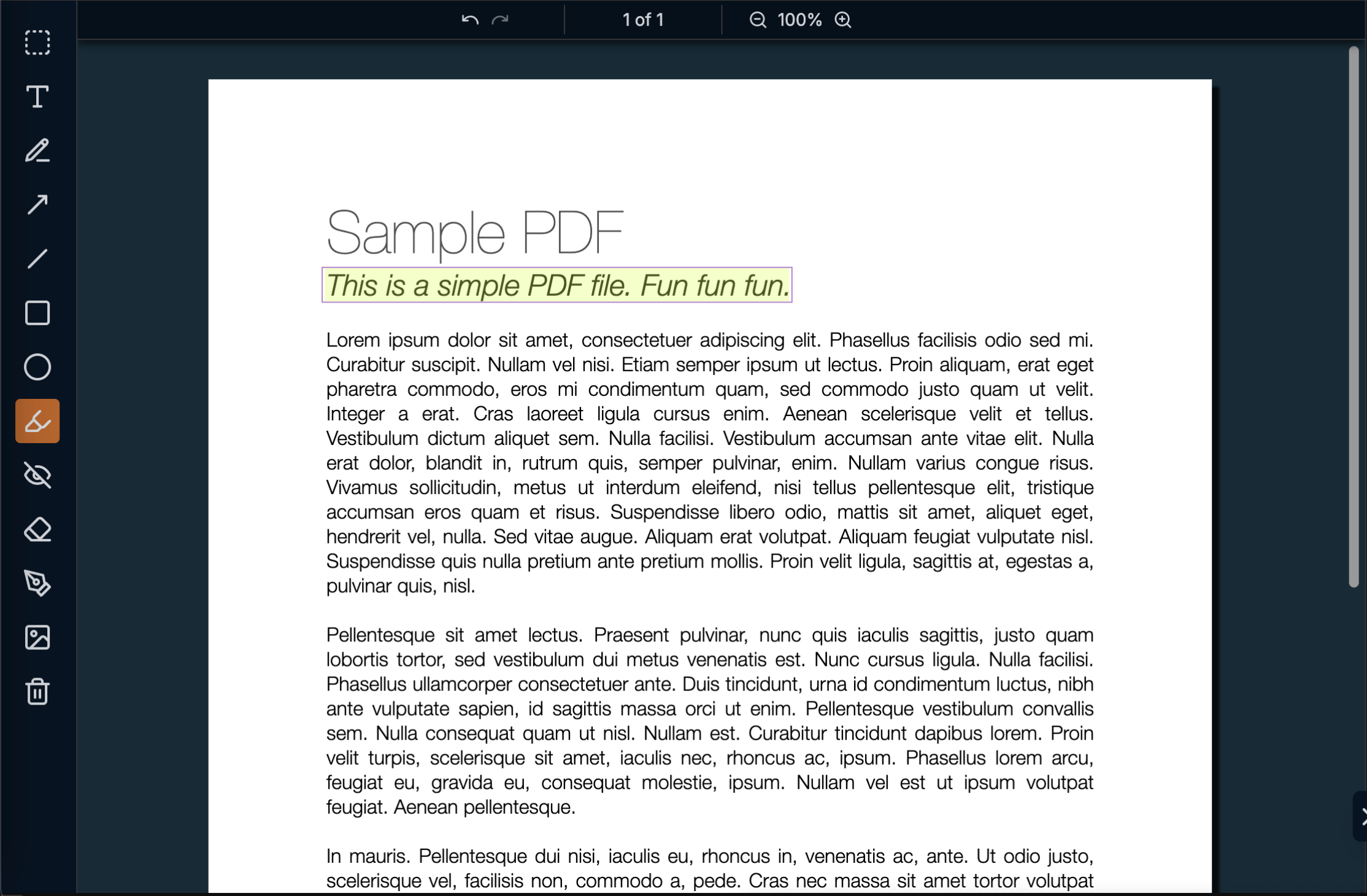Интерфейс нашего Annotate PDF