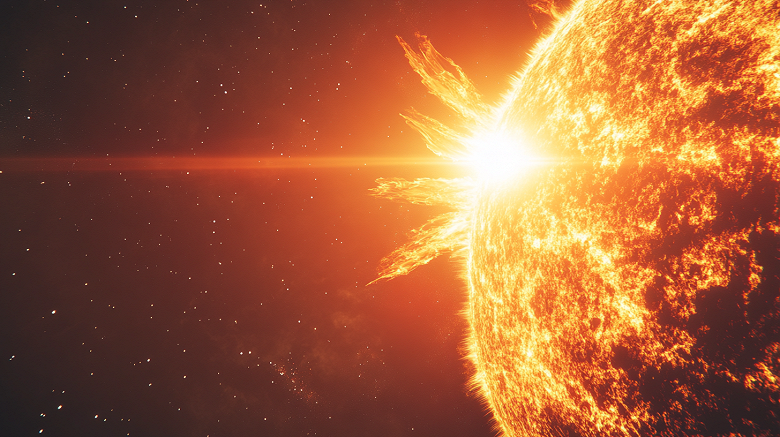 В этот раз она направлена на Землю: на Солнце произошла мощная вспышка