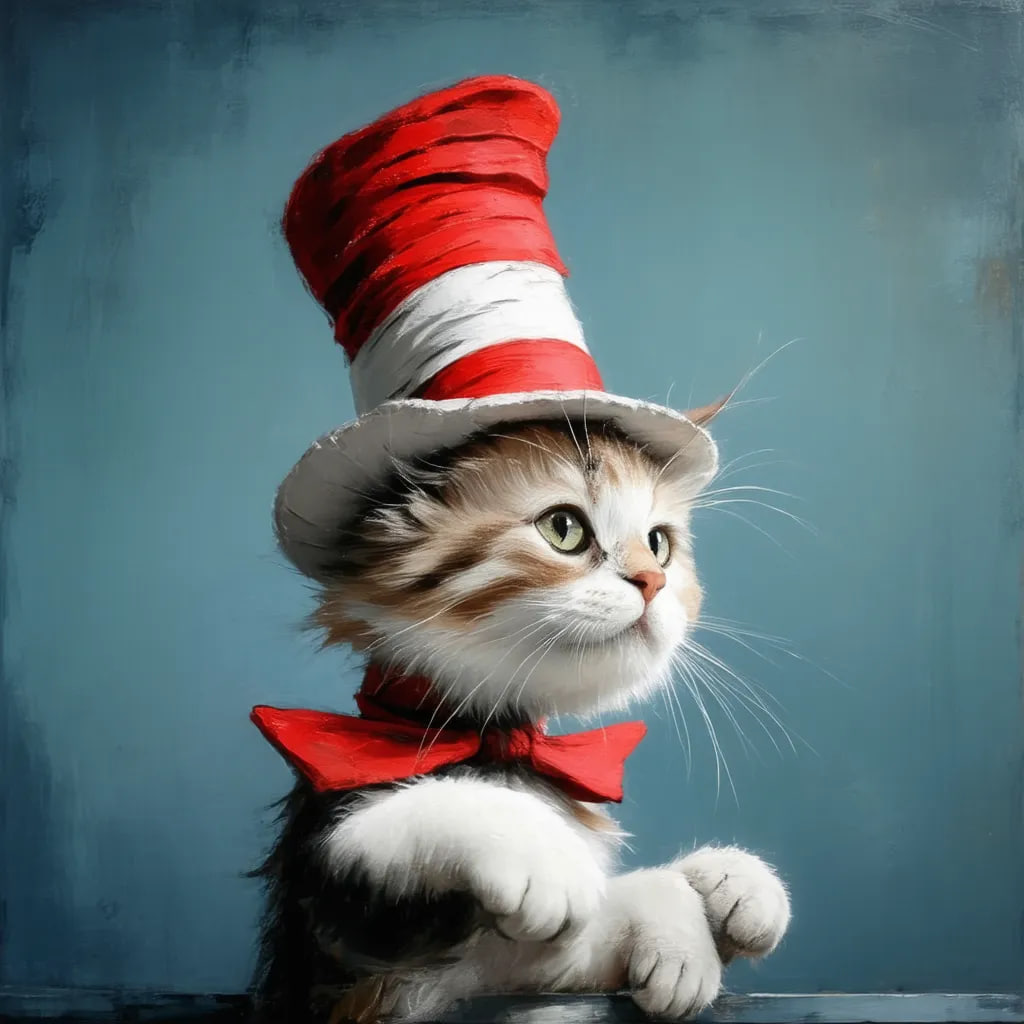 "Cat in the hat" (SDXL)