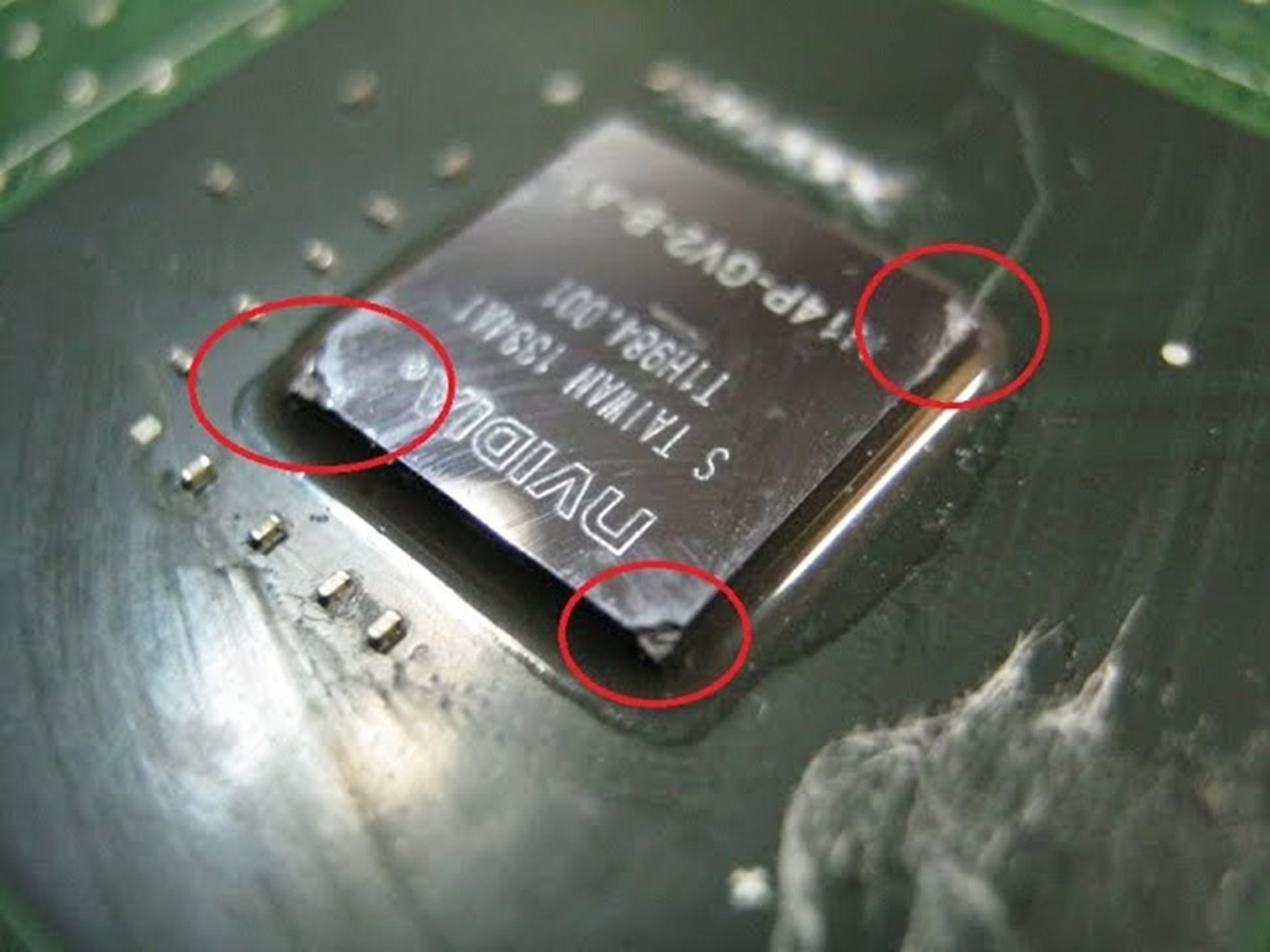 Пример скола процессора, источник