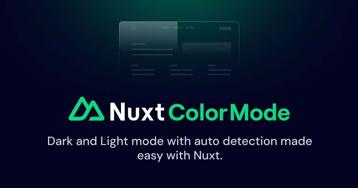 Image with Nuxt ColorMode (Dark and Light mode for Nuxt with auto detection)