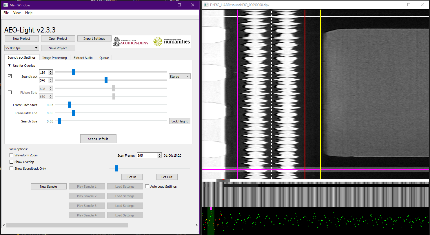 Пунктир между двумя дорожками показывает что обе дорожки будут читаться как отдельные каналы
