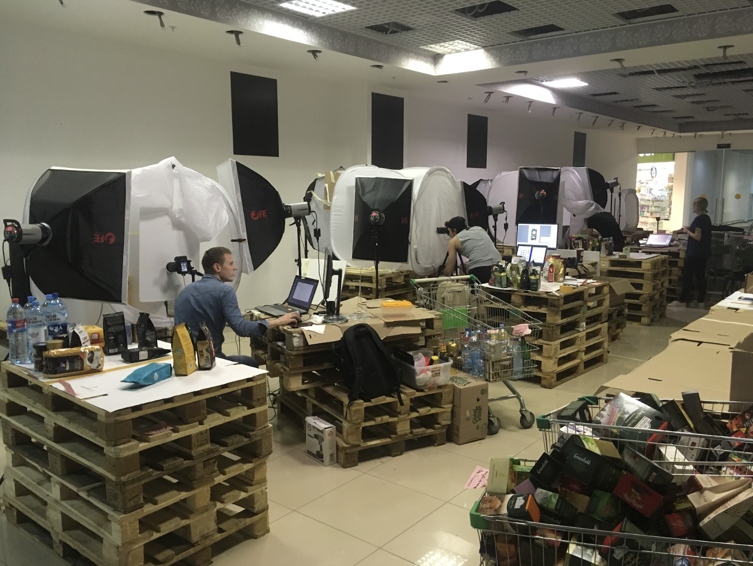 Фоткали прямо в гипермаркете