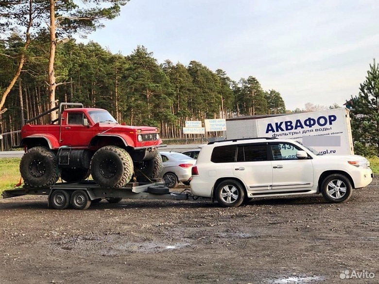 Плавающий внедорожник &laquo;Нива&raquo; с огромными колесами получил детали от Suzuki, ГАЗ-69 и других машин