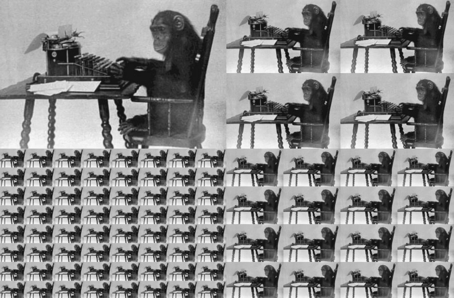 Бесконечные обезьяны печатают Шекспира