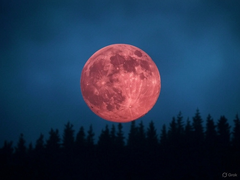 В ночь с 13 на 14 марта на небе появится Кровавая Луна