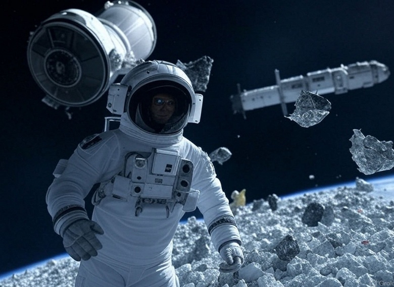 Орбитальный клининг на новый лад: российские студенты предлагают цеплять к космическому мусору тормозные двигатели