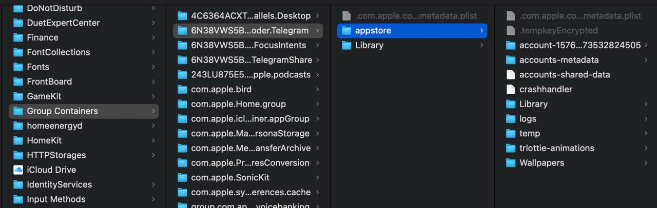 Каталог appstore на macOS