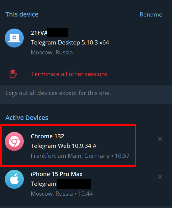 Наличие подозрительных пользовательских сессий