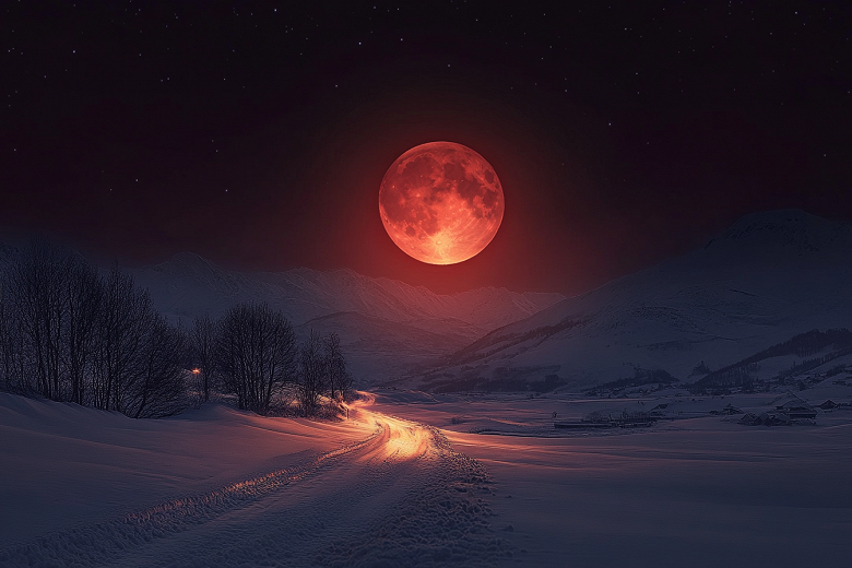 Кровавая Луна продержится на небе около часа. Названо точное время