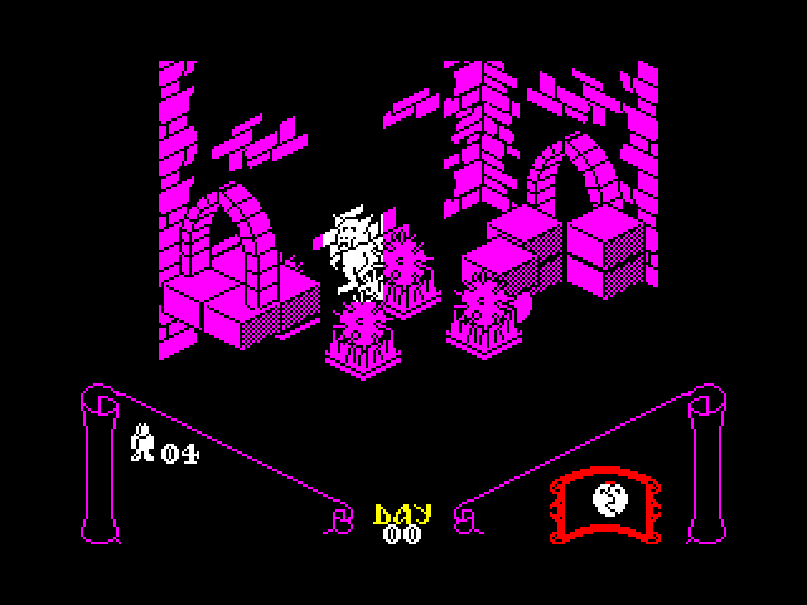 Так выглядел бы Sabre Wulf c «клэшингом цветов»