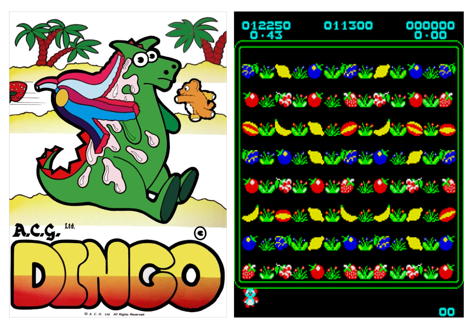 Аркадная игра Dingo — флаер и скриншот. Источник