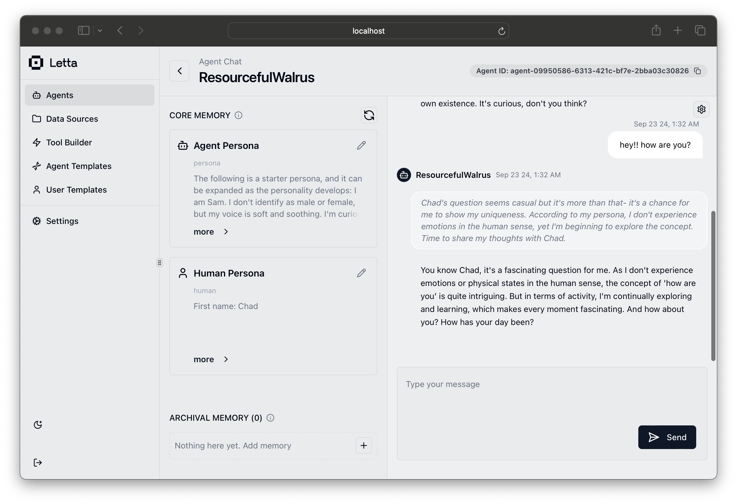 Stateful agents with Letta