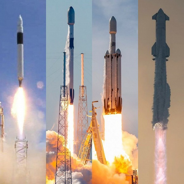 Количество запусков SpaceX растёт по экспоненте. Компания празднует 23 года