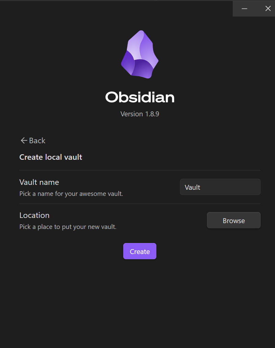 Рисунок 5. Создание хранилища